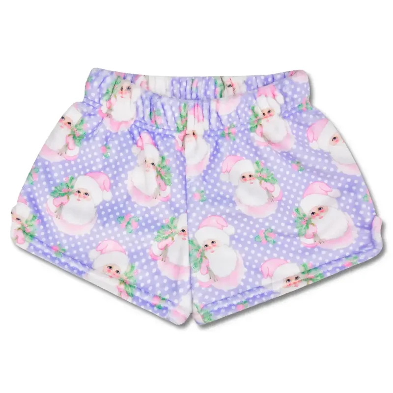 Sweet Santa Plush Shorts - Small
