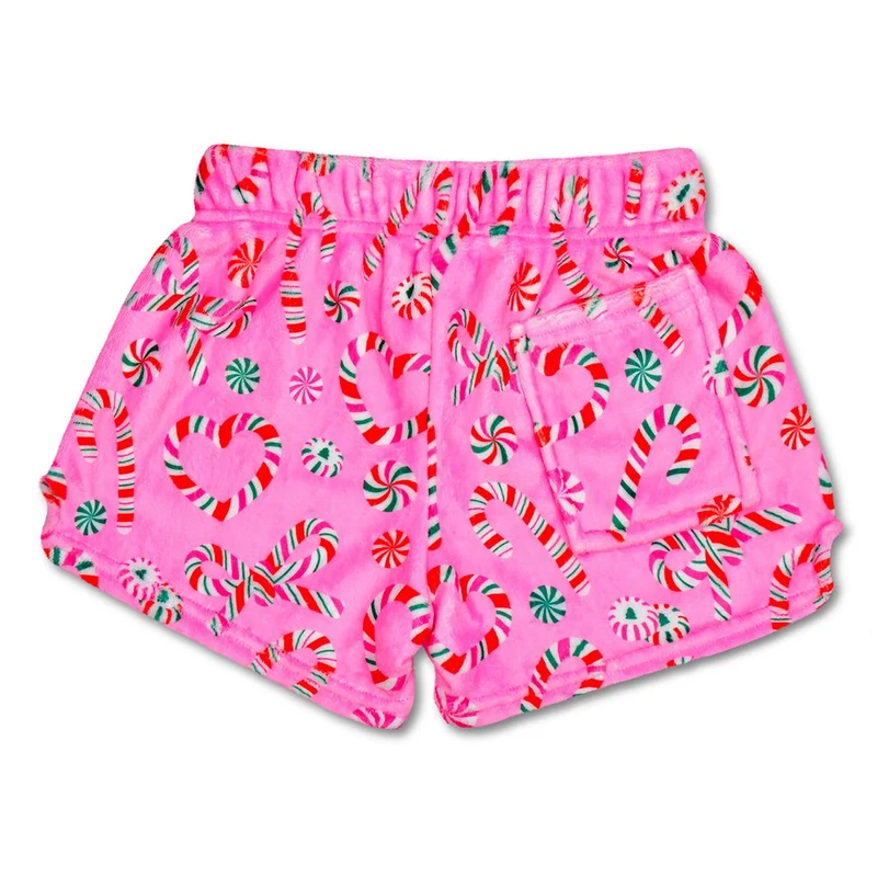 Merry Mints Plush Shorts - Large