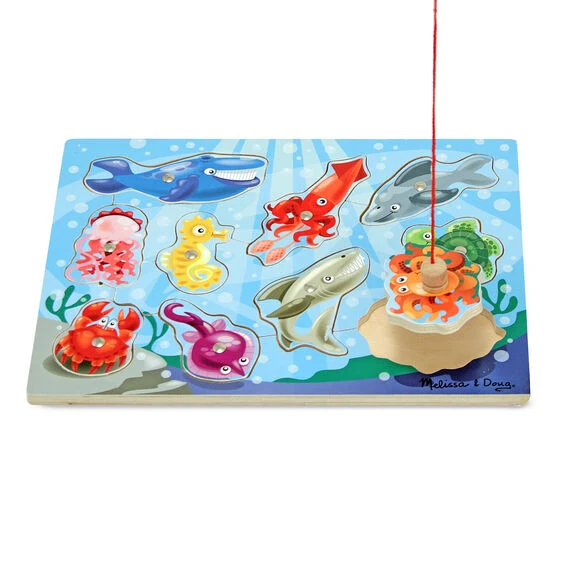 Fishing Magnetic Puzzle Game - 10 Pieces