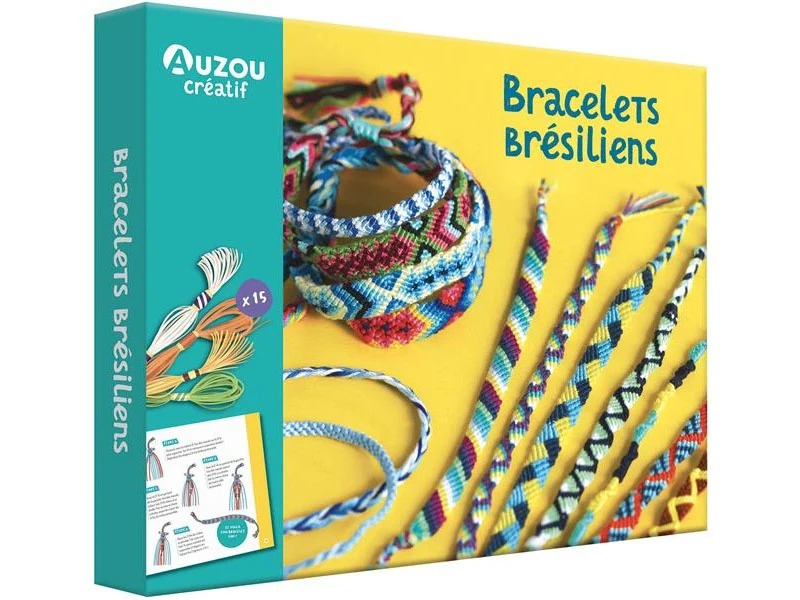 Kit bracelets brésiliens - Mon coffret d'artiste - Auzou
