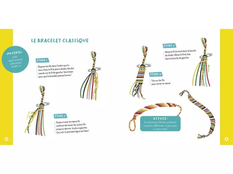 Kit bracelets brésiliens - Mon coffret d'artiste - Auzou
