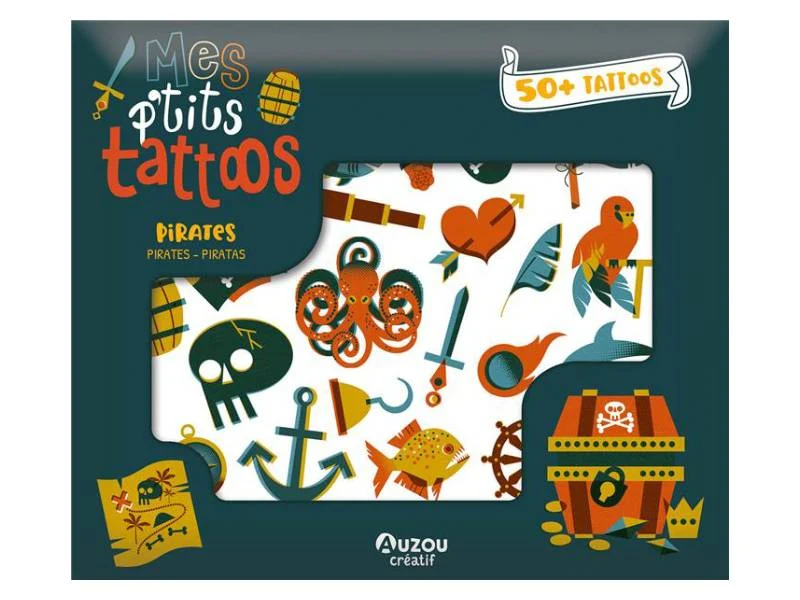 Tatoutages Pirates - Mes p'tits tattoos - Auzou