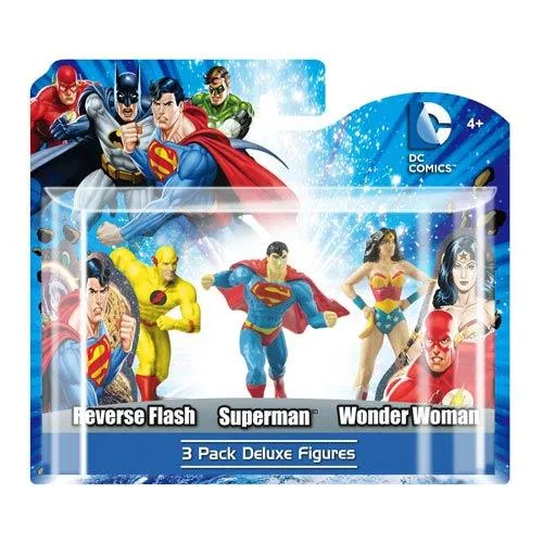 DC 3-Pack Figure Set / Ensemble de 3 figurines (Superman, Wonder Woman, Reverse Flash)