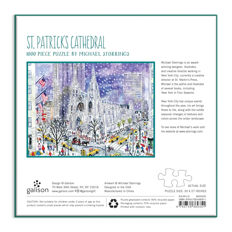 Michael Storrings St. Patricks Cathedral 1000 pc puzzle