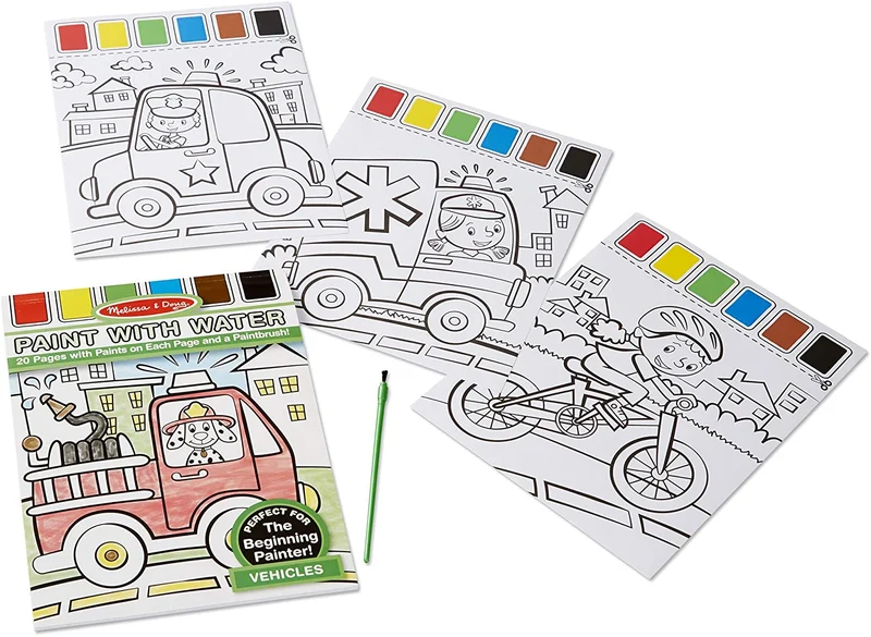 Melissa & Doug Paint With Water - Vehicles