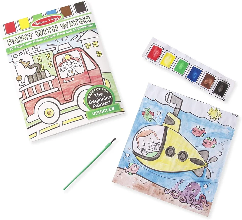 Melissa & Doug Paint With Water - Vehicles