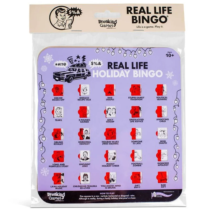 Real Life Holiday Bingo Game