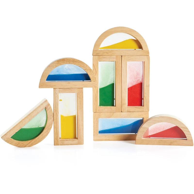 Guidecraft Rainbow Blocks Sand / Blocs arc-en-ciel sable