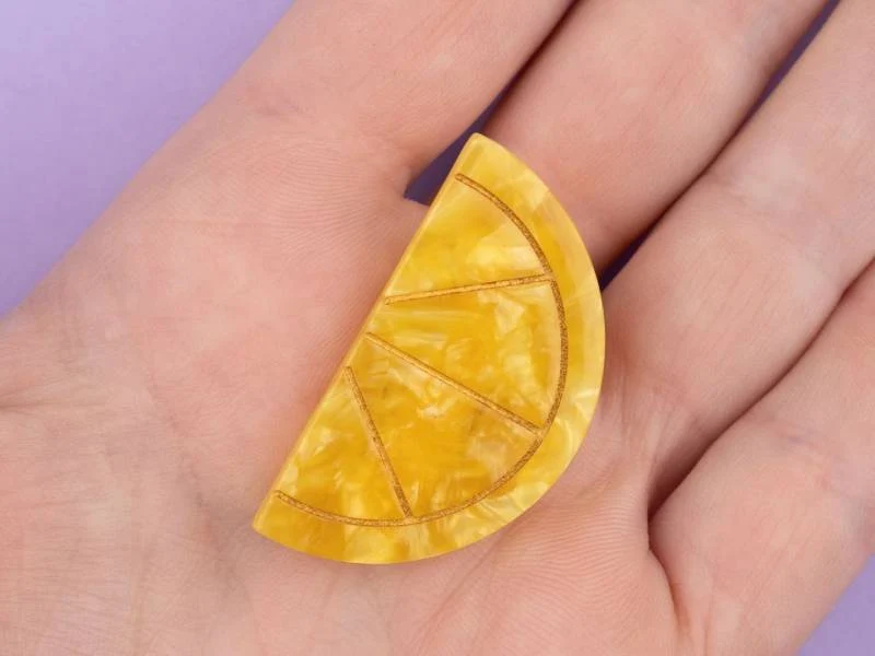 Barrette cheveux - Citron