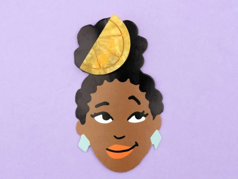 Barrette cheveux - Citron