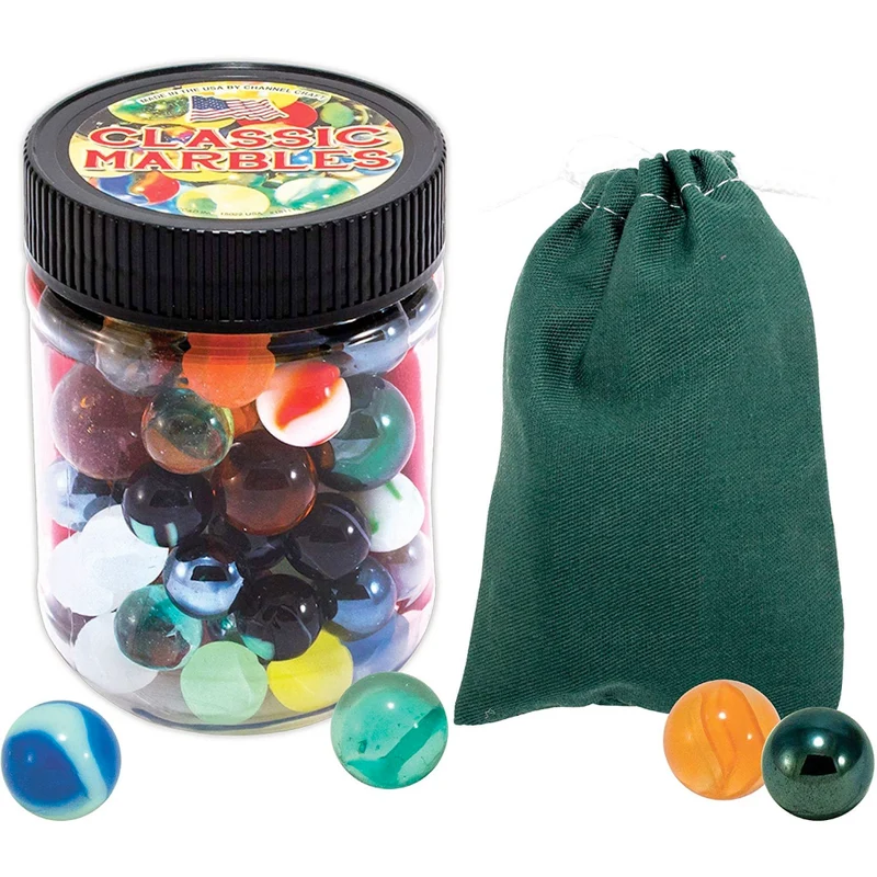 Marbles Jar with Pouch USA