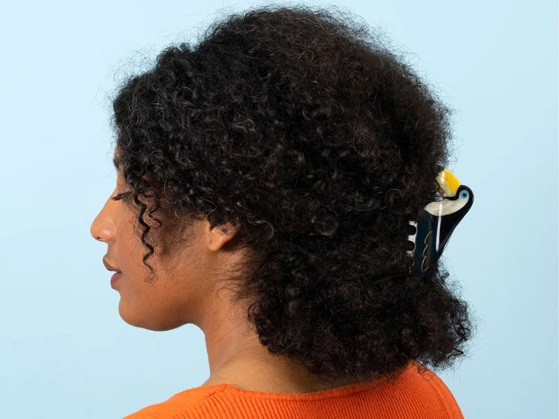 Grande pince à cheveux - Toucan