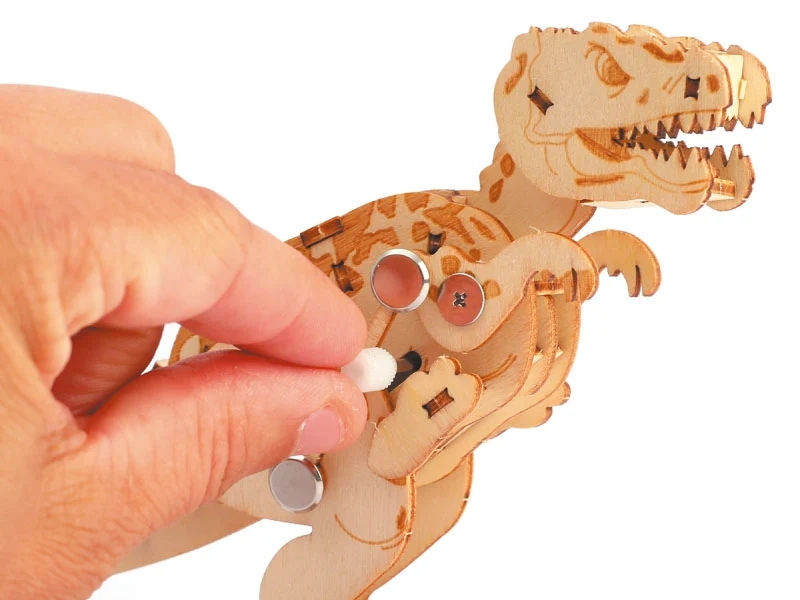 Maquette en bois 3D mécanique T-Rex