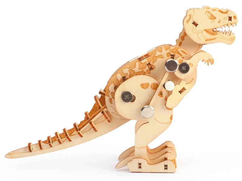 Maquette en bois 3D mécanique T-Rex