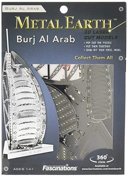 Metal Earth Burj Al Arab Metal 3D Model / Metal Earth Modèle 3D en métal du Burj Al Arab