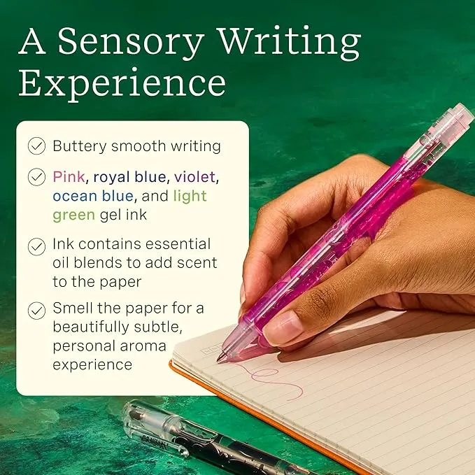Scented Lava Gel Pen Set 5pk Brights