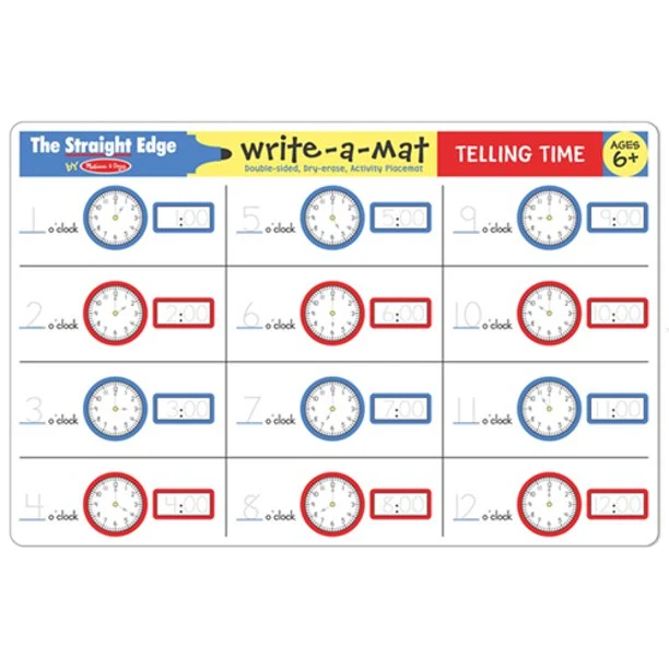 Telling Time Write-A-Mat
