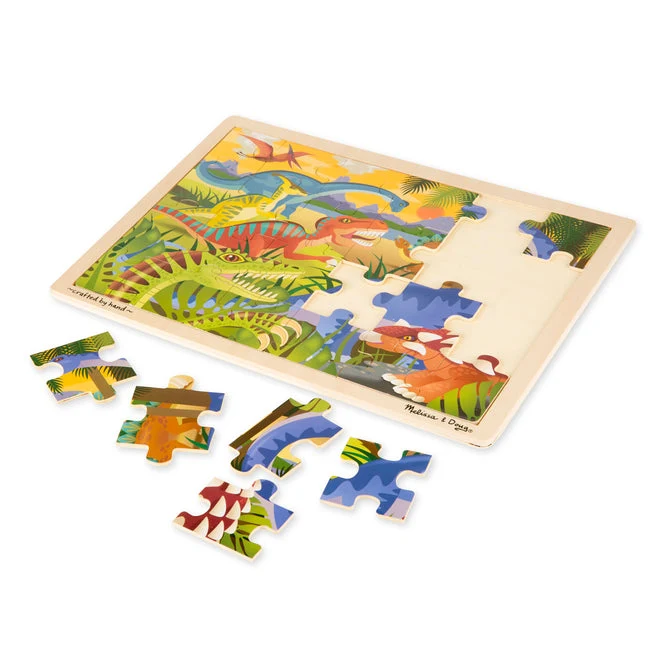 Dinosaur Wooden Jigsaw Puzzle - 24 Pieces