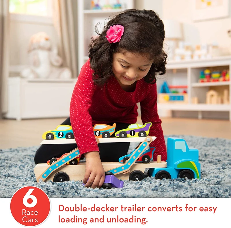 Melissa & Doug Mega Race Car Carrier