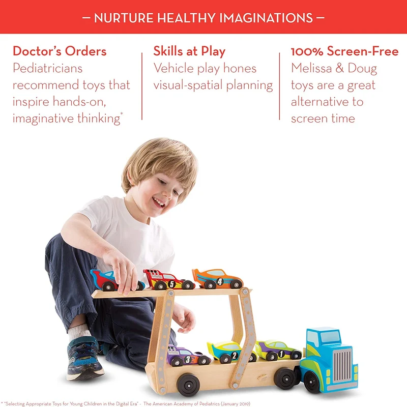 Melissa & Doug Mega Race Car Carrier