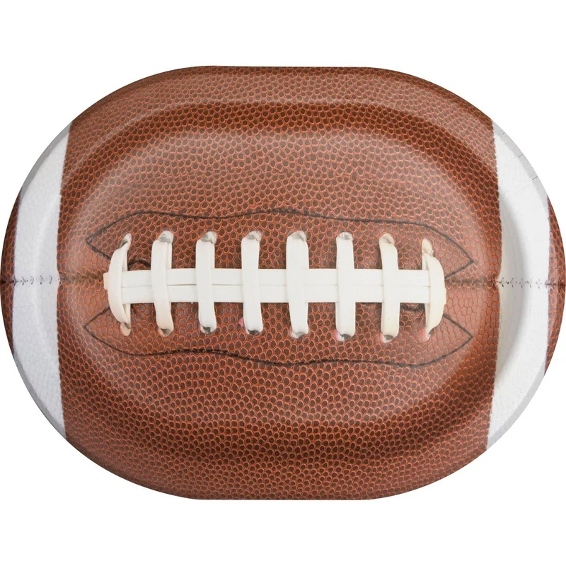 Fan Zone Large Oval Paper Platters, 8 Count