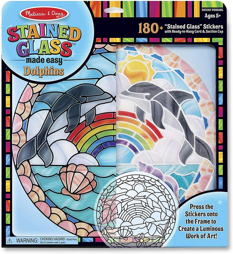 Stained Glass Dolphin