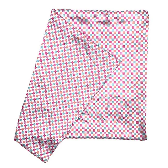 Satin Check Pillowcase