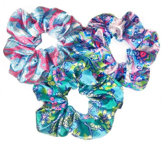 Seaside Bright Scrunchies