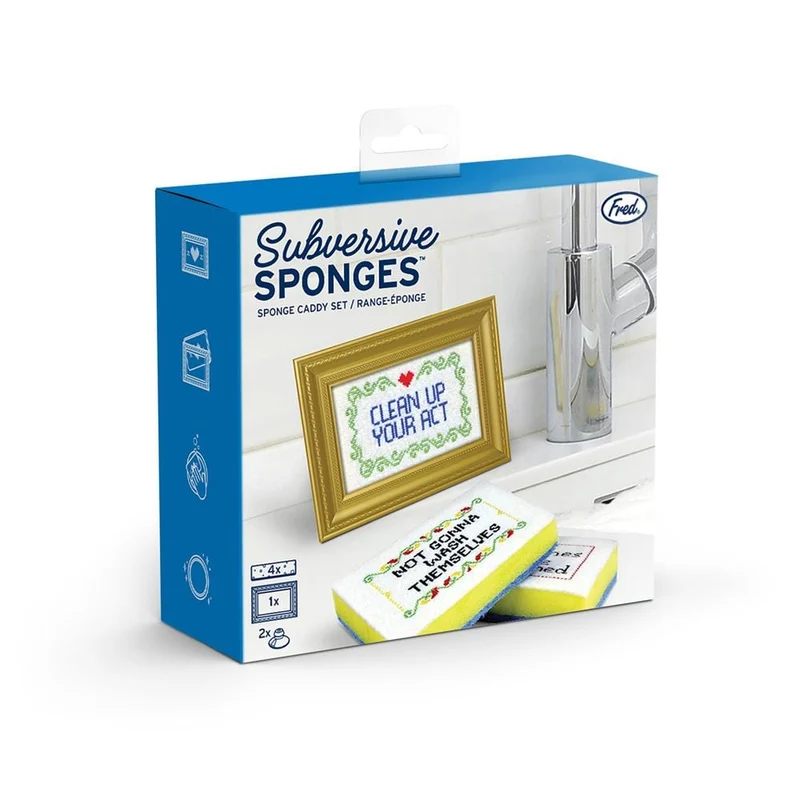 Subversive Sponges with Frame - set of 4