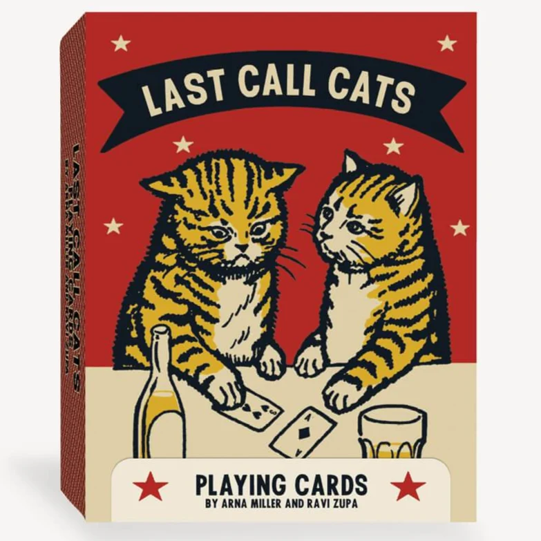 Last Call Cats Playing Cards