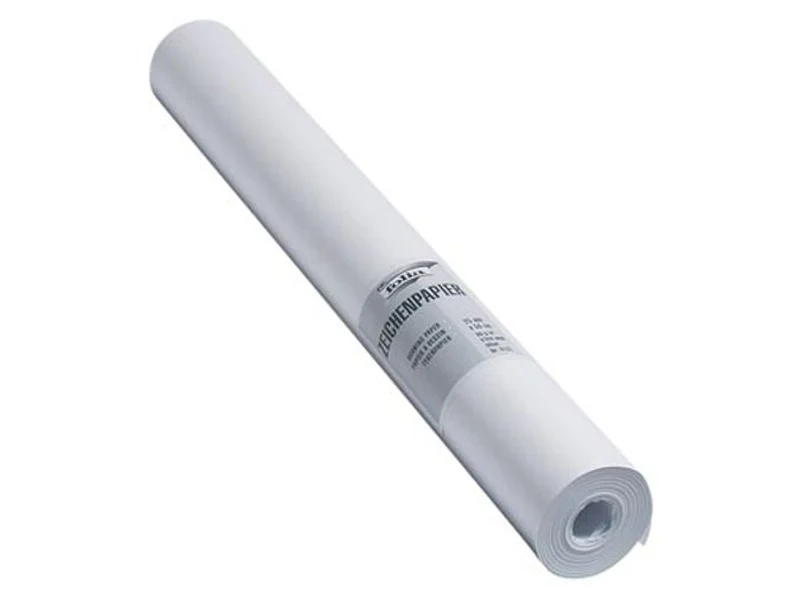Rouleau de papier à dessin - 25 mètres x 50 cm - 80g/m²