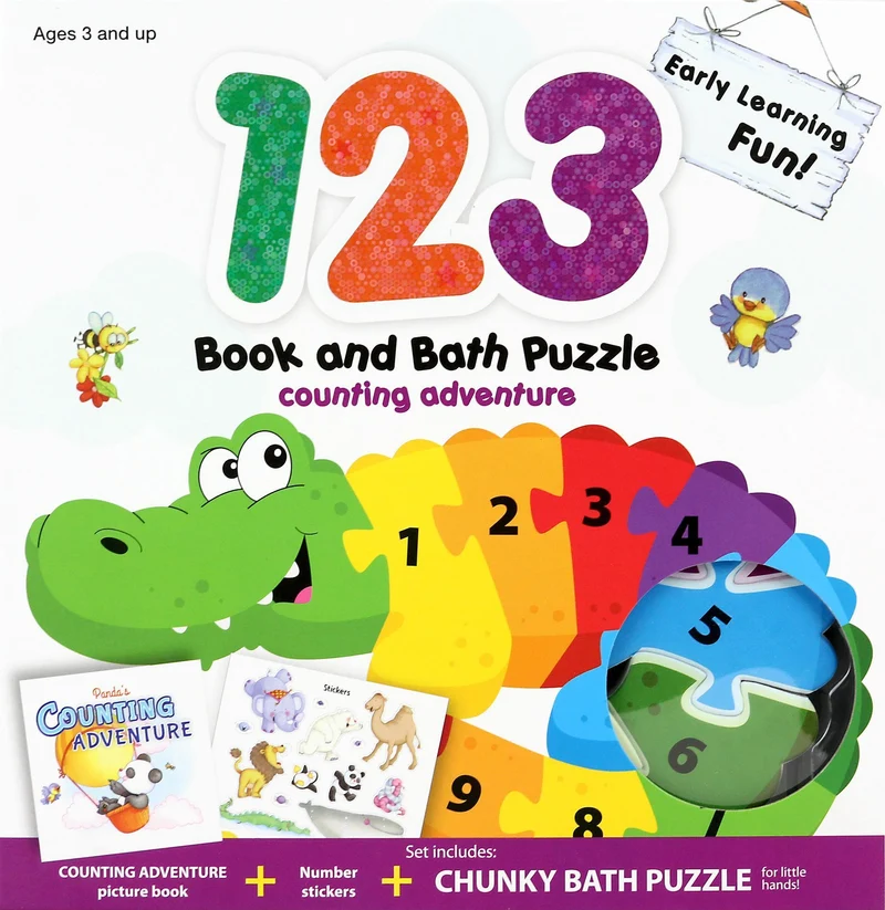 Spice Box 123 Book & Bath Puzzle / 123 Livre et puzzle de bain
