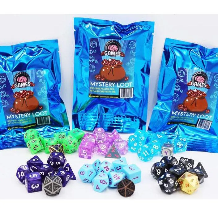 Mystery Loot: RPG Dice Set and Bonus Metal Die