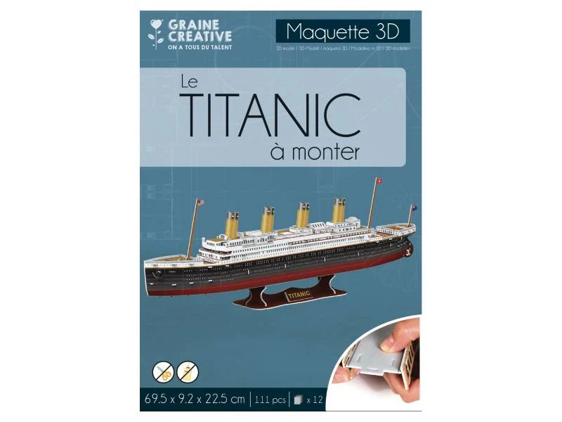Puzzle maquette - Titanic - Graine Créative