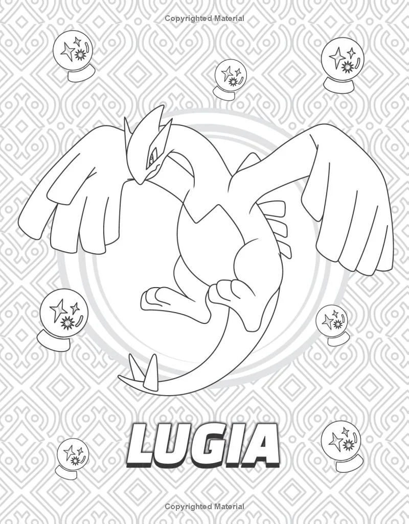 Pokémon Legendary and Mythical Coloring Book