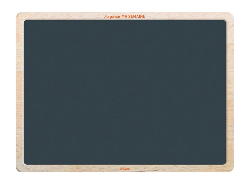 Tableau J'organise ma semaine - Auzou