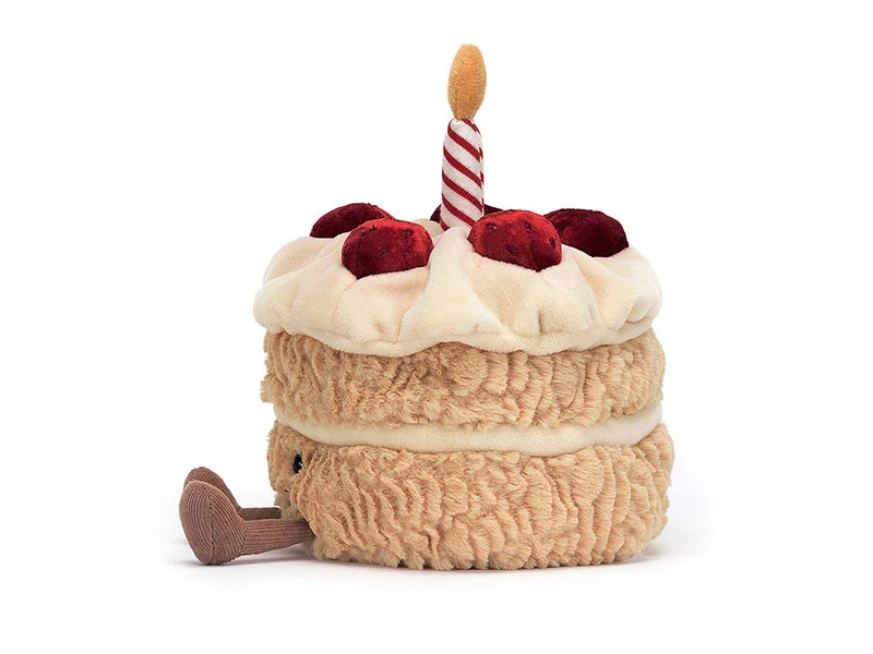 Peluche "Amuseable" Gâteau d'anniversaire - 16 cm - Jellycat