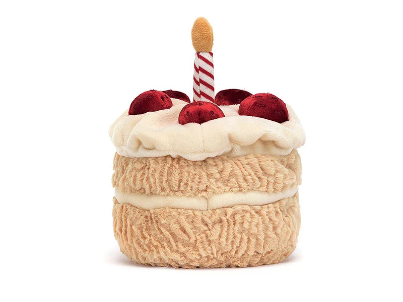 Peluche "Amuseable" Gâteau d'anniversaire - 16 cm - Jellycat