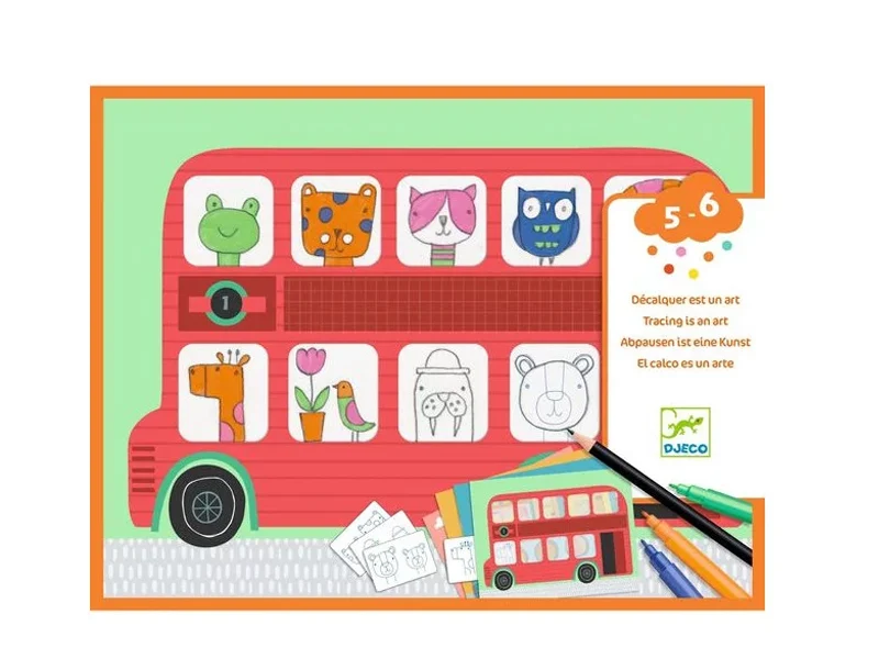 Coffret créatif dessin pour les petits - Décalquer est un art - Djeco