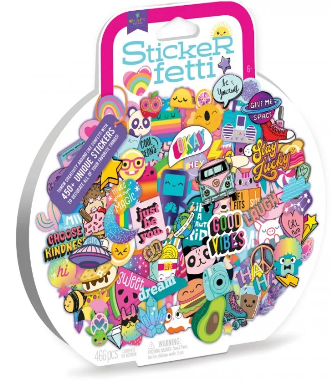 * Stickerfetti