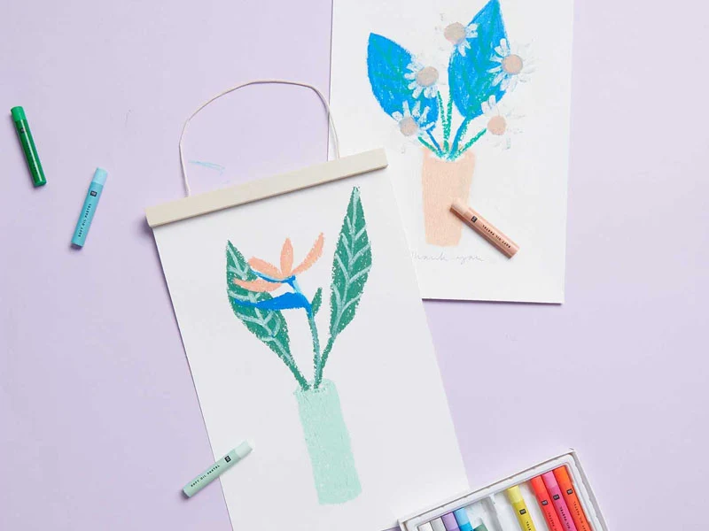 12 pastels à l'huile - Pastel et Néon
