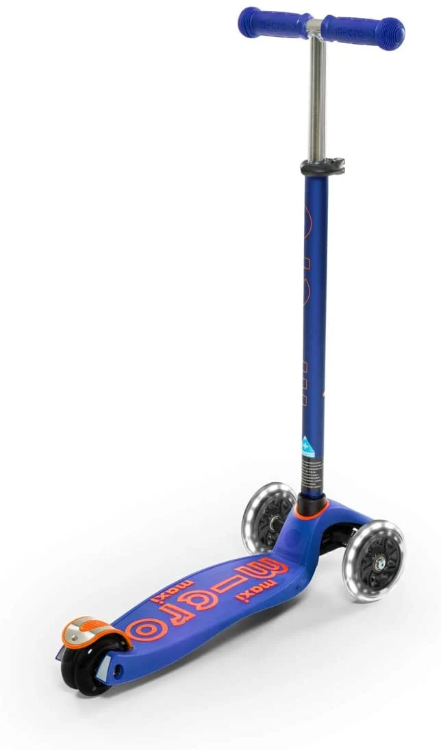 Maxi Blue and Red Led Micro Scooter
