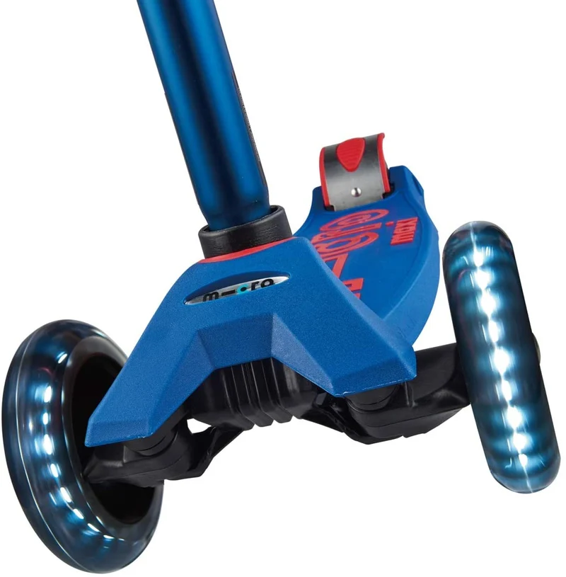 Maxi Blue and Red Led Micro Scooter