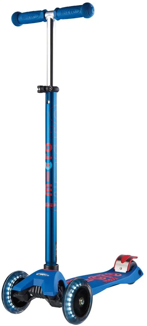 Maxi Blue and Red Led Micro Scooter