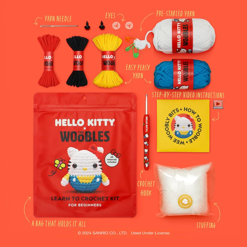 Hello Kitty Woobles Crochet Kit