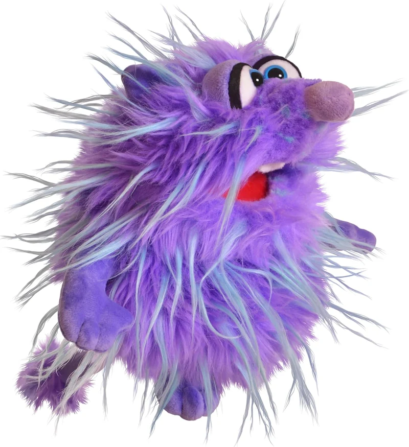 Living Puppets 9-Inch Plush Purple Monster Hand Puppet