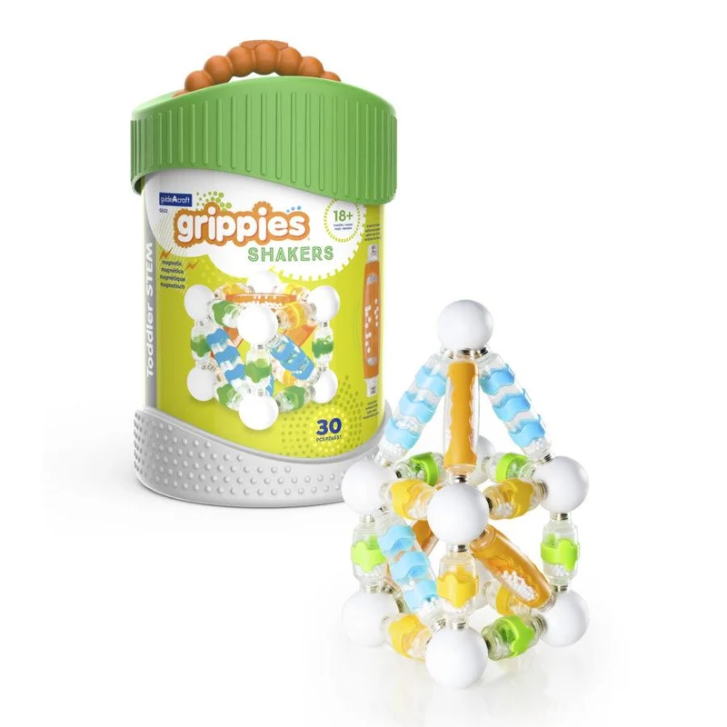 Guidecraft Grippies Magnetic Shaker 30Pcs / 30 morceaux de shaker magnétique