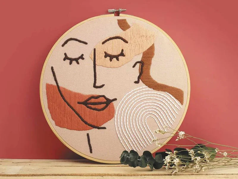 Kit de broderie décorative - Line art