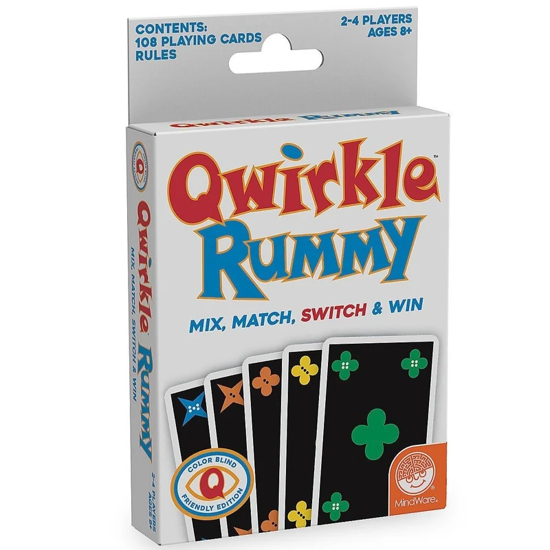 Qwirkle Rummy Color Blind Edition