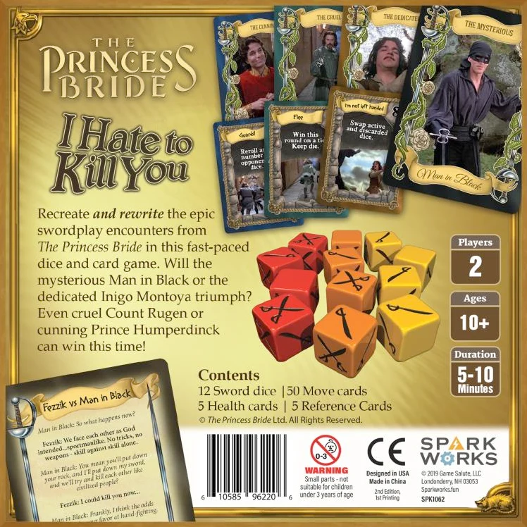 The Princess Bride: I Hate To Kill You